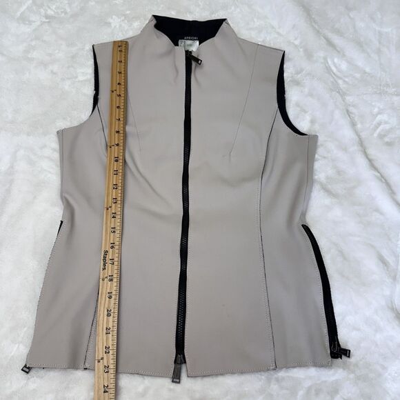 Apriori by Escada Women's Light Pink Full Zip Mock Neck Collar Vest Top Sz 8 - Picture 15 of 16